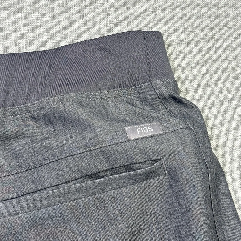 FIGS Scrub Pants Mens XL Gray Technical‎ Collection T2001 Cargo Drawstring